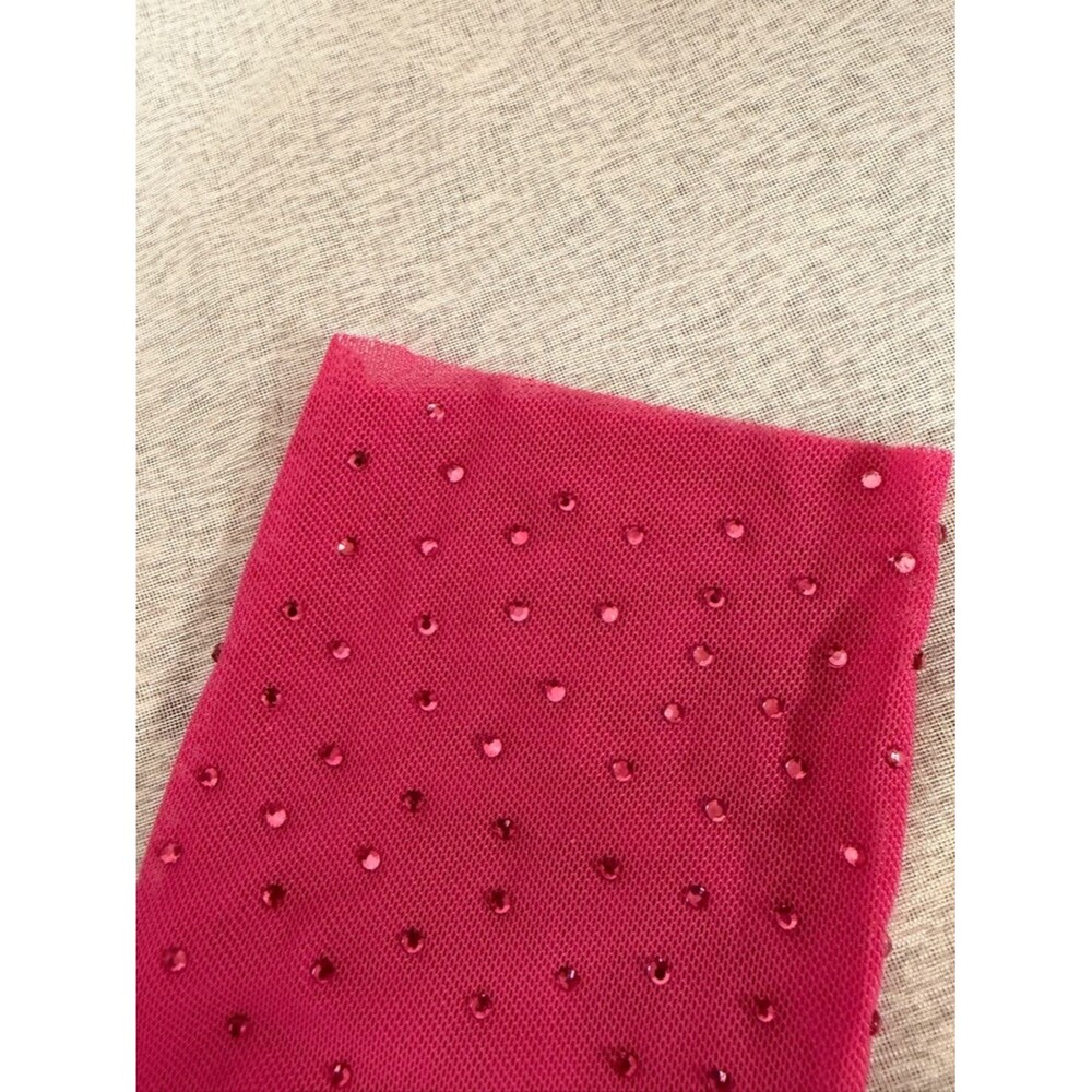 Pink Mesh‎ Top with Rhinestones - Picture 5 of 8